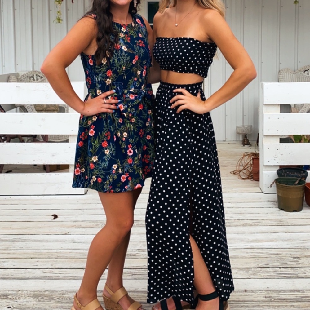 Polkadot Two Piece Outfit